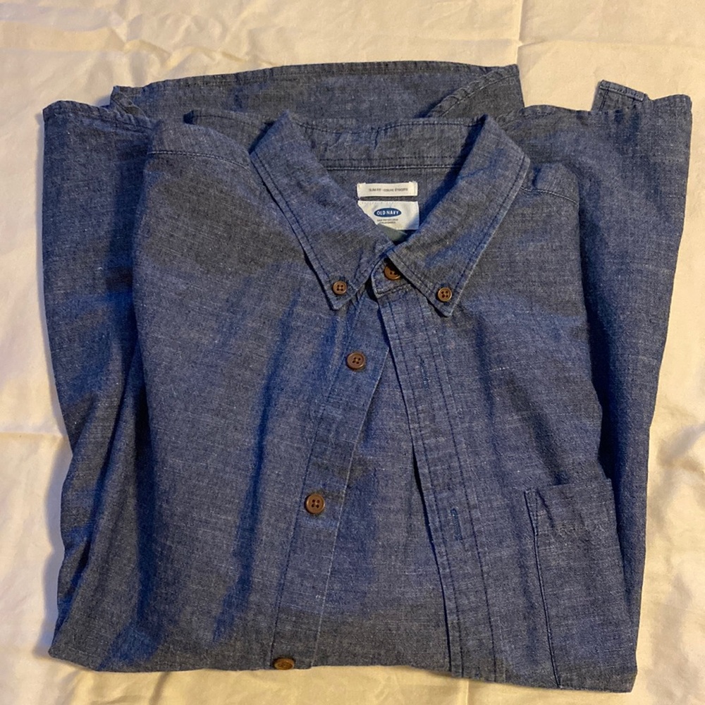 Men’s Large Old Navy denim button down long sleeve